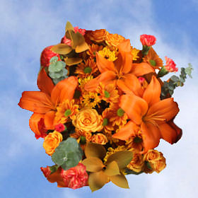 Image of ID 495070960 14 Fall Orange Flower Bouquets