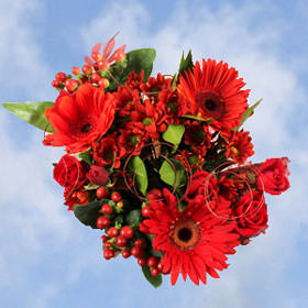 Image of ID 495070980 16 Fall Red Flower Bouquets