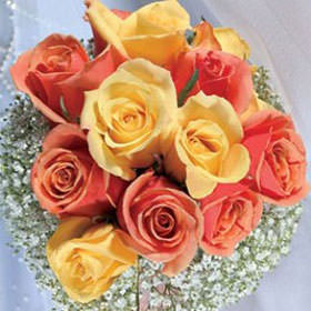 Image of ID 495071327 13 Roses and Gypso Bouquet