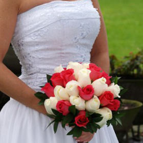 Image of ID 495071471 White Roses Bridal Bouquet