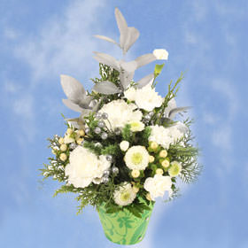 Image of ID 495071767 3 Christmas Bouquets with Vase