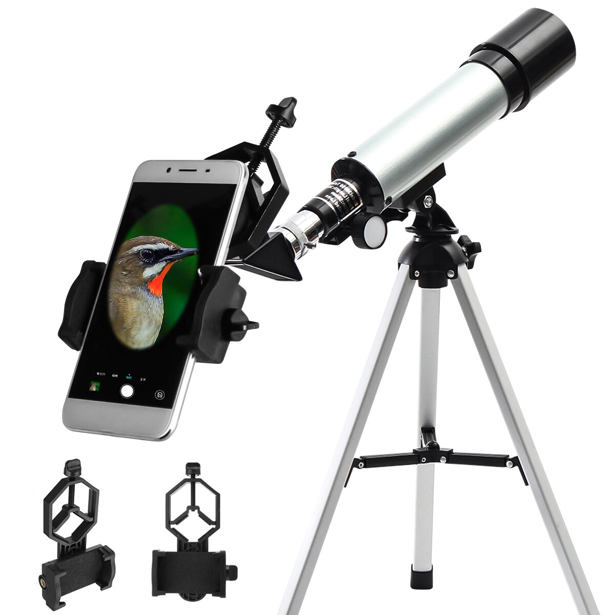 Image of IPRee® 90X 50mm Monocular Telescope Astronomical Refractor Telescope Refractive Eyepieces With Tripod For Beginners