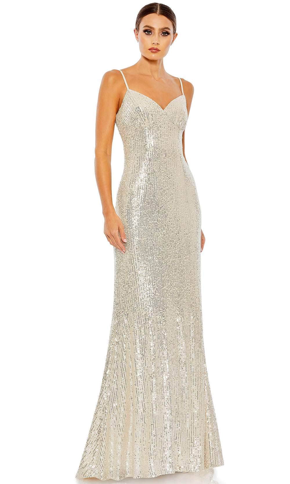 Image of Ieena Duggal 11276 - Fully-Sequined Sleeveless Formal Dress