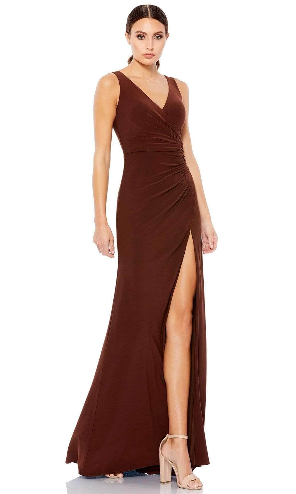 Image of Ieena Duggal - 26513 Sleeveless V-Neck Fitted Gown
