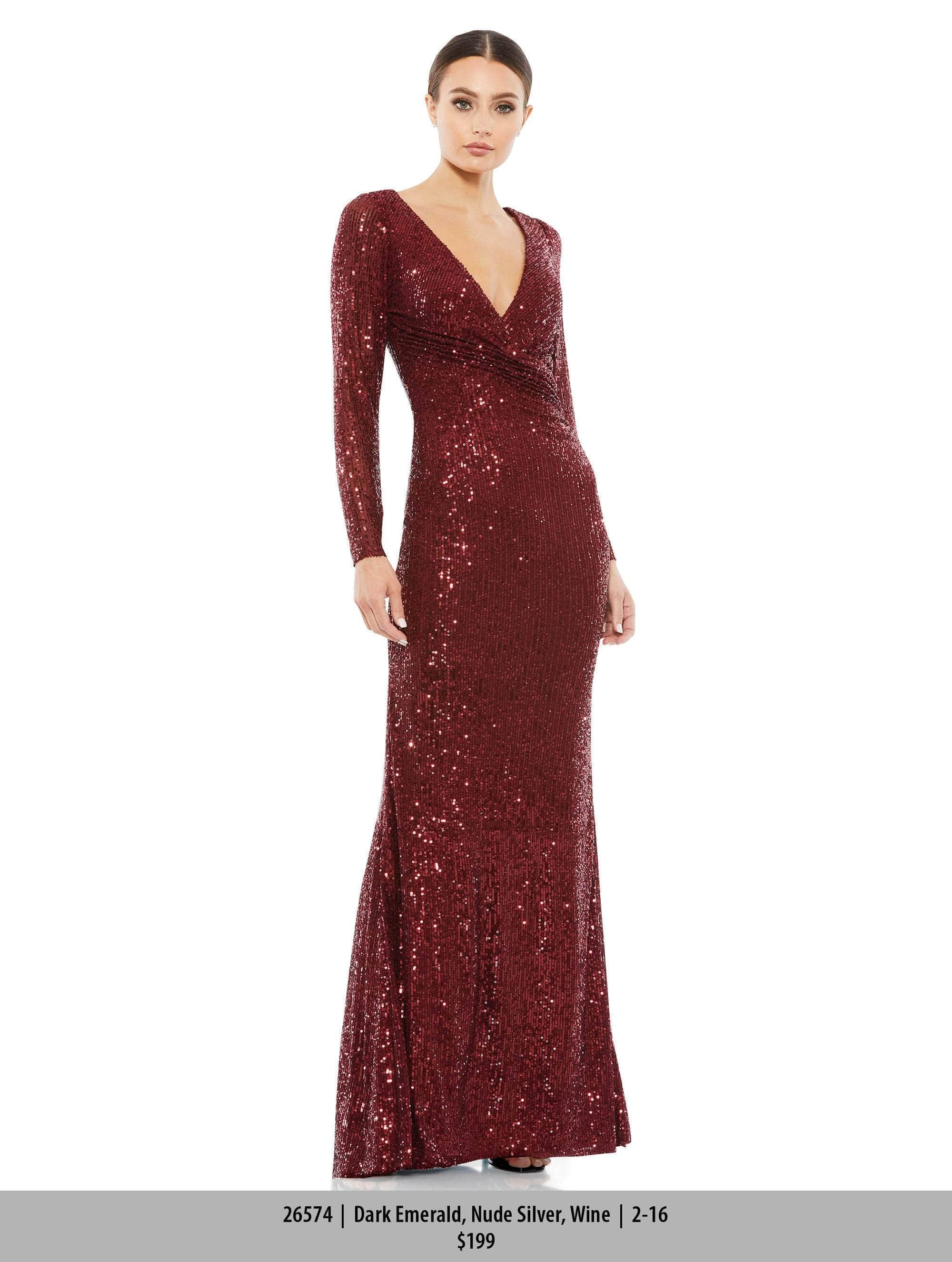 Image of Ieena Duggal 26574 - Sequined Formal Dress