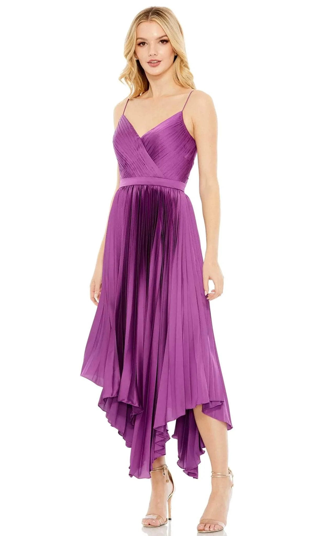 Image of Ieena Duggal 49637 - Pleated Sleeveless Dress