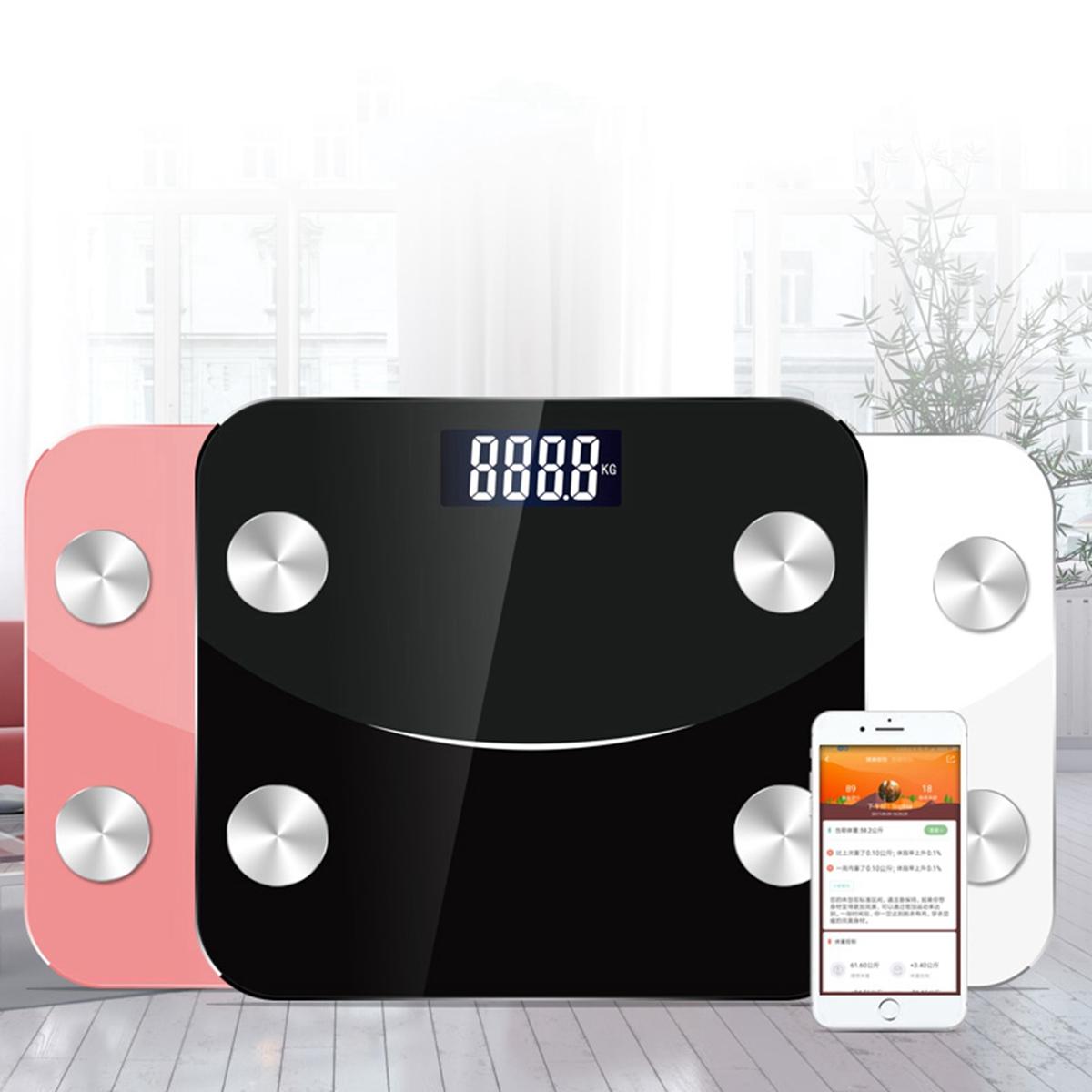 Image of Intelligent Body Fat Scale App Smart Wireless Scale for Body Weight Body Fat Water Muscle Mass BMI Bone Mass Visceral Fa
