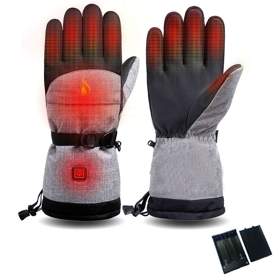 Image of Intelligent Heating Gloves Three Gear Temperature Control Warm Cold Electric Heating Gloves Winter Outdoor Ski Riding Sp