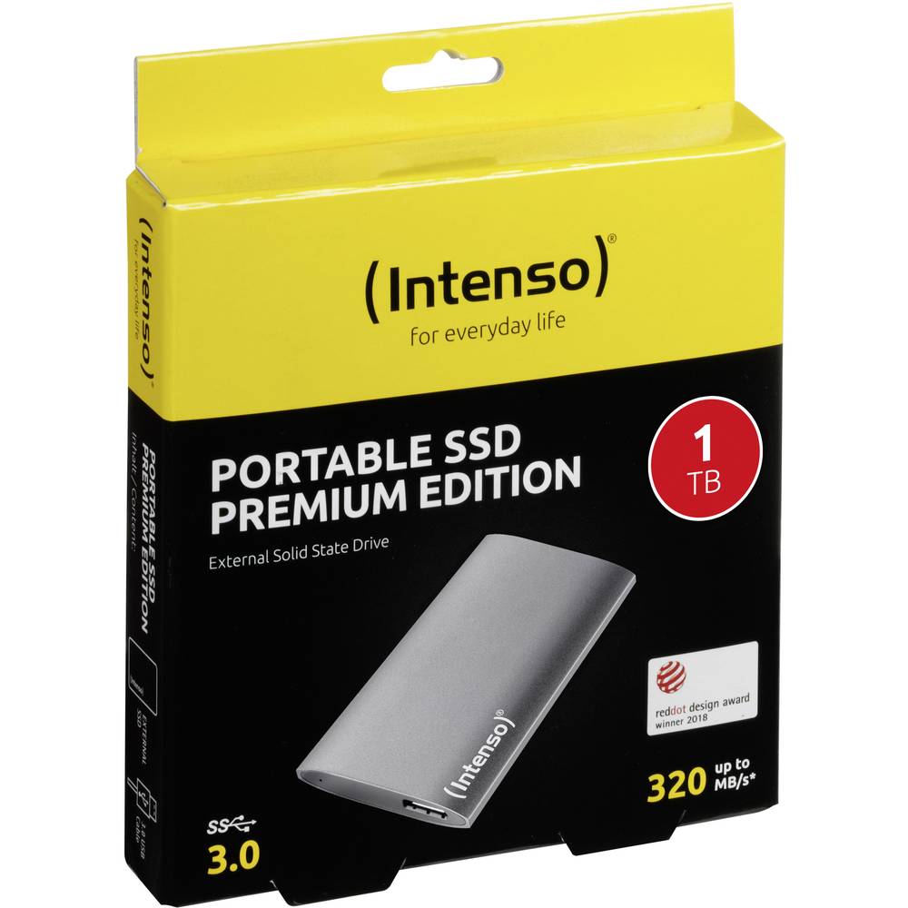 Image of Intenso SSD Premium 1 TB External SSD hard drive USB 32 1st Gen (USB 30) Anthracite 3823460