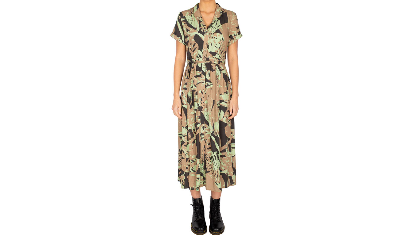 Image of IrieDaily Blossy Maxi Dress Khaki beach ESP