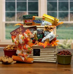Image of It's Fall Y'all! Log Cabin Gift Basket