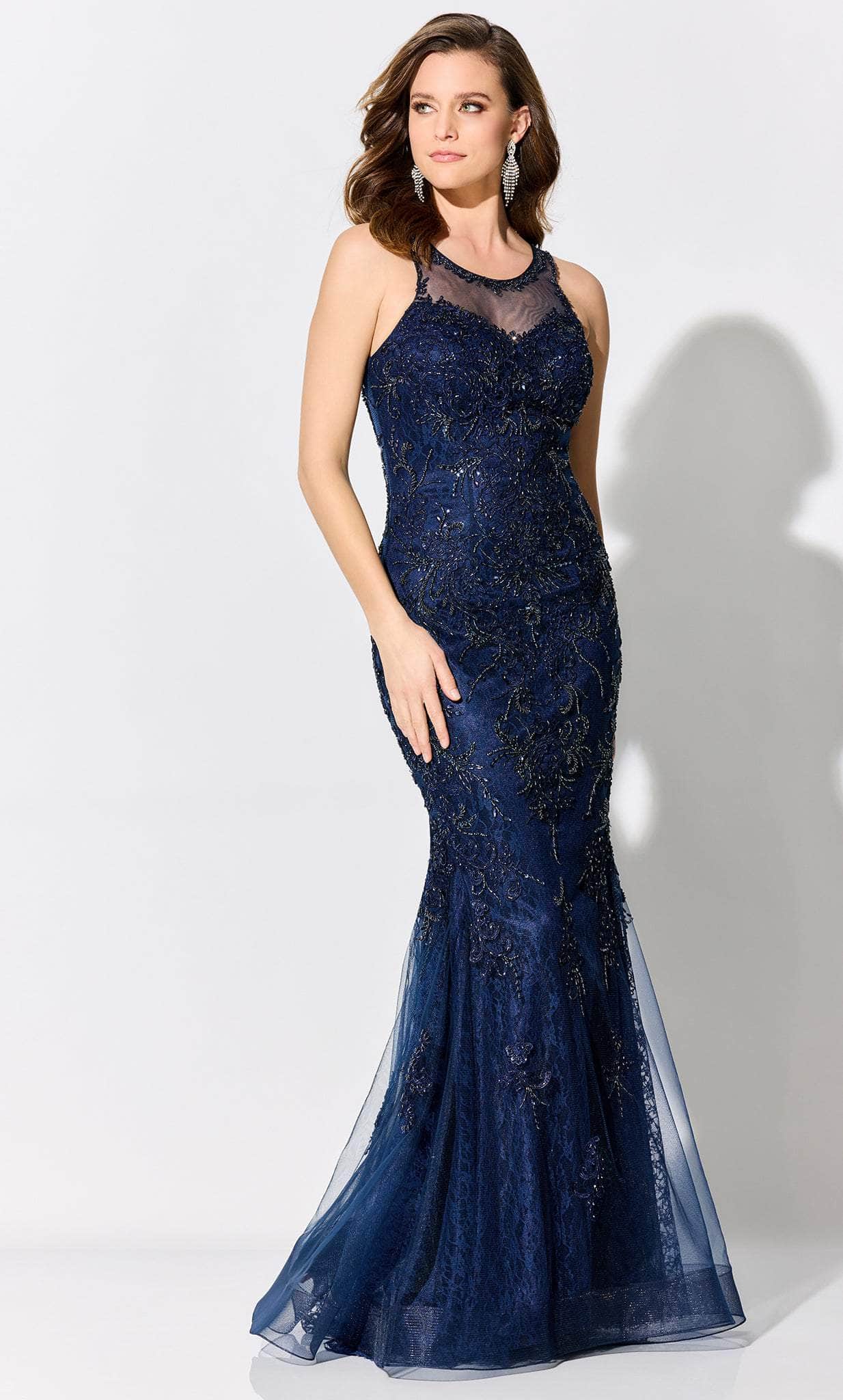 Image of Ivonne D ID310 - Illusion Sweetheart Evening Gown