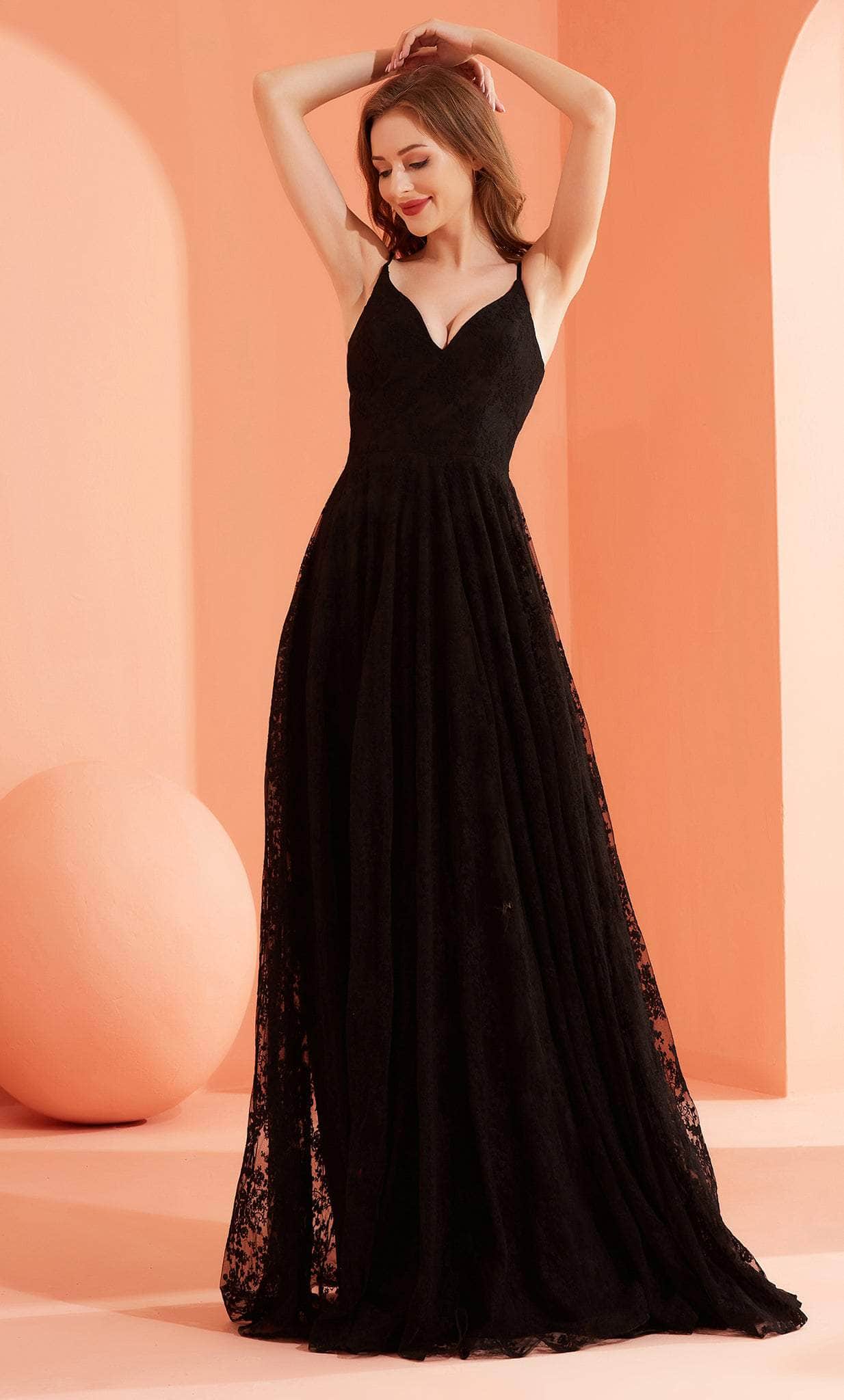 Image of J'Adore Dresses J22051 - Sleeveless V-Neck Dress