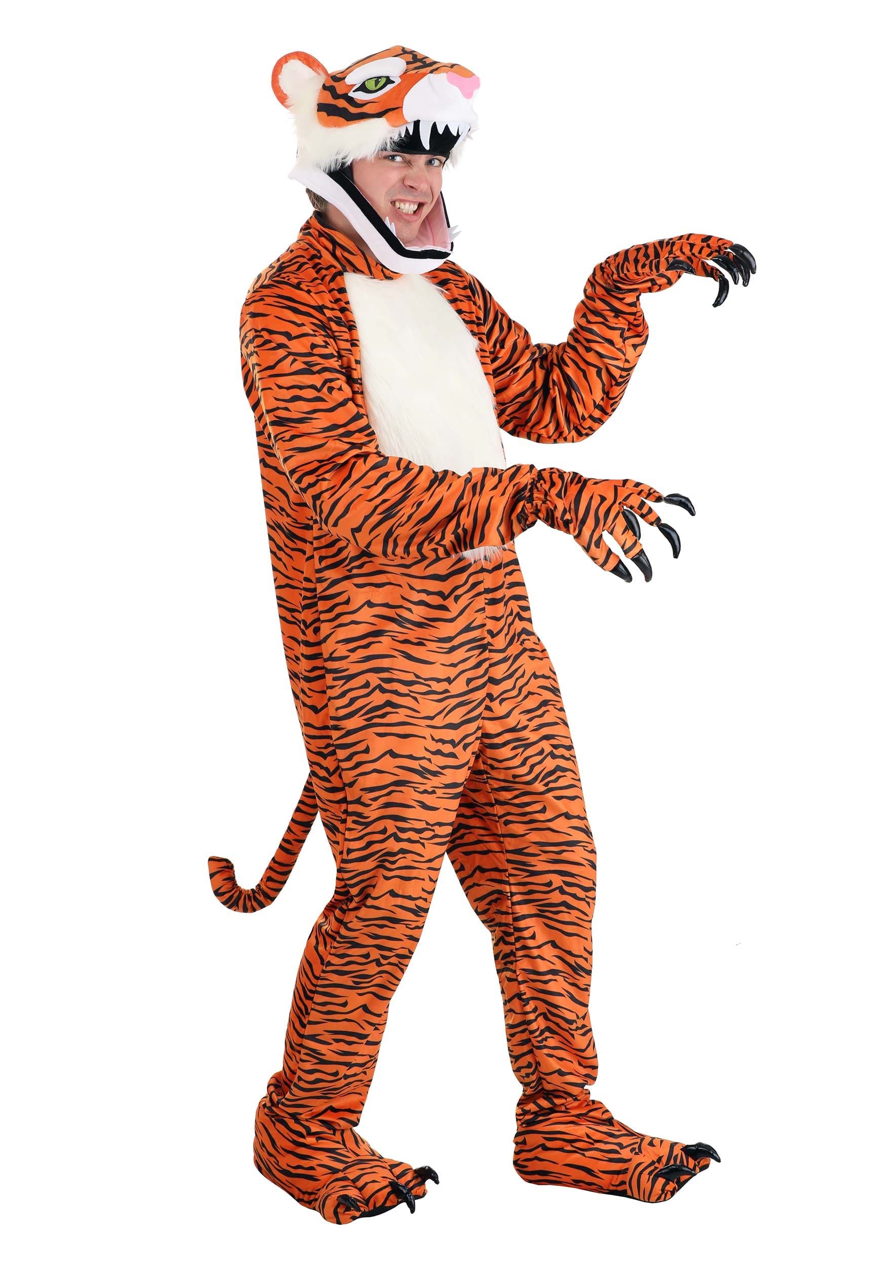 Image of Jawesome Adult Tiger Costume ID EL451215-M