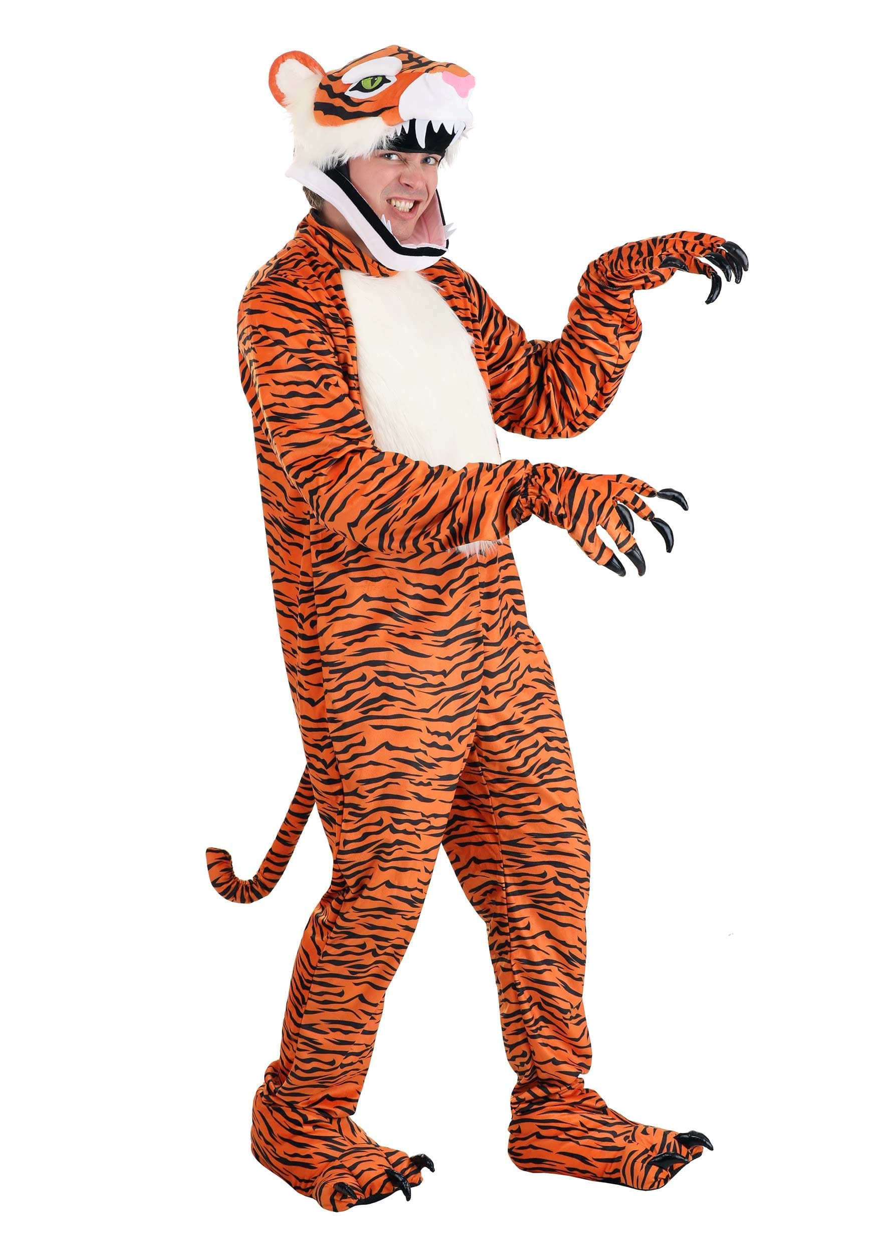 Image of Jawesome Adult Tiger Costume ID EL451215-S