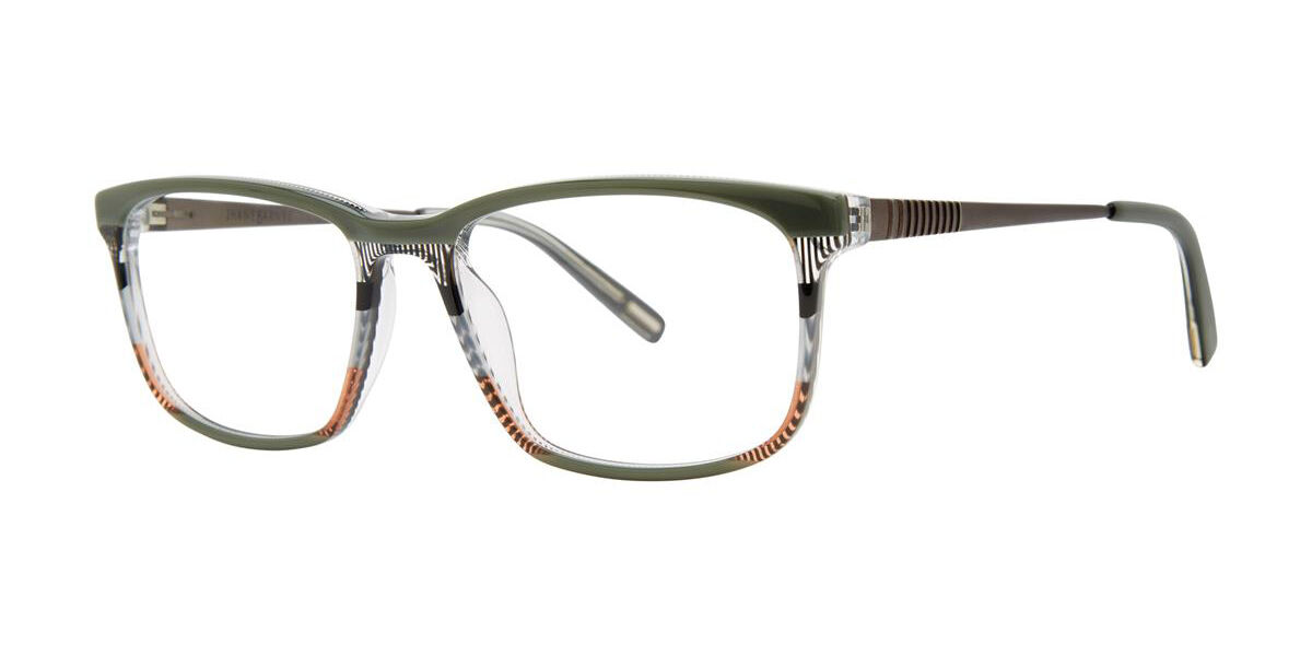 Image of Jhane Barnes Spectra Olive Óculos de Grau Verdes Masculino PRT