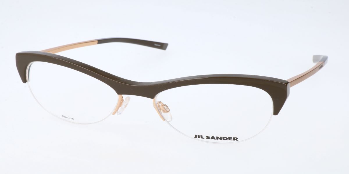 Image of Jil Sander J 2010 B Óculos de Grau Marrons Feminino PRT