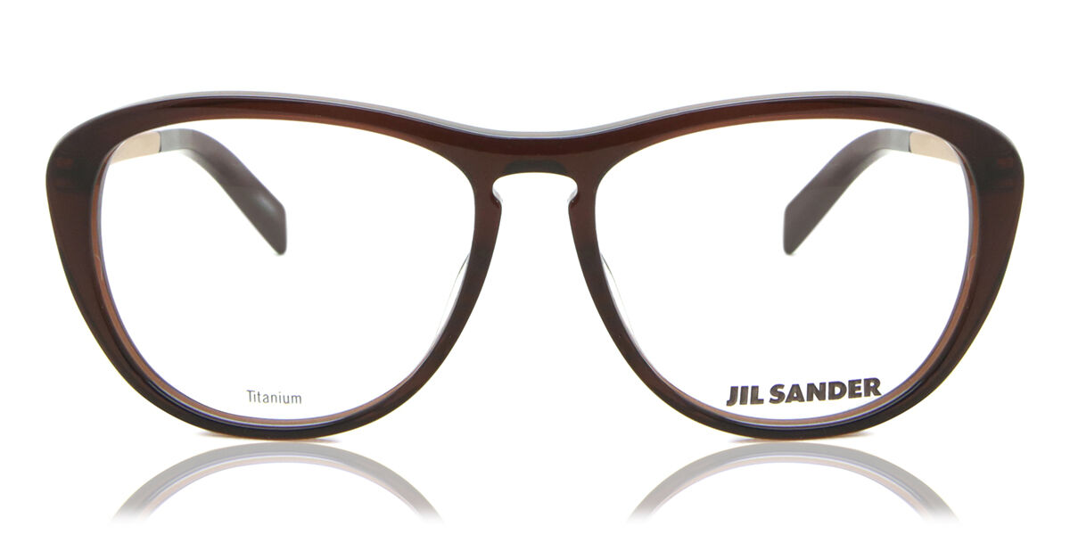 Image of Jil Sander J 4013 C Óculos de Grau Marrons Feminino PRT