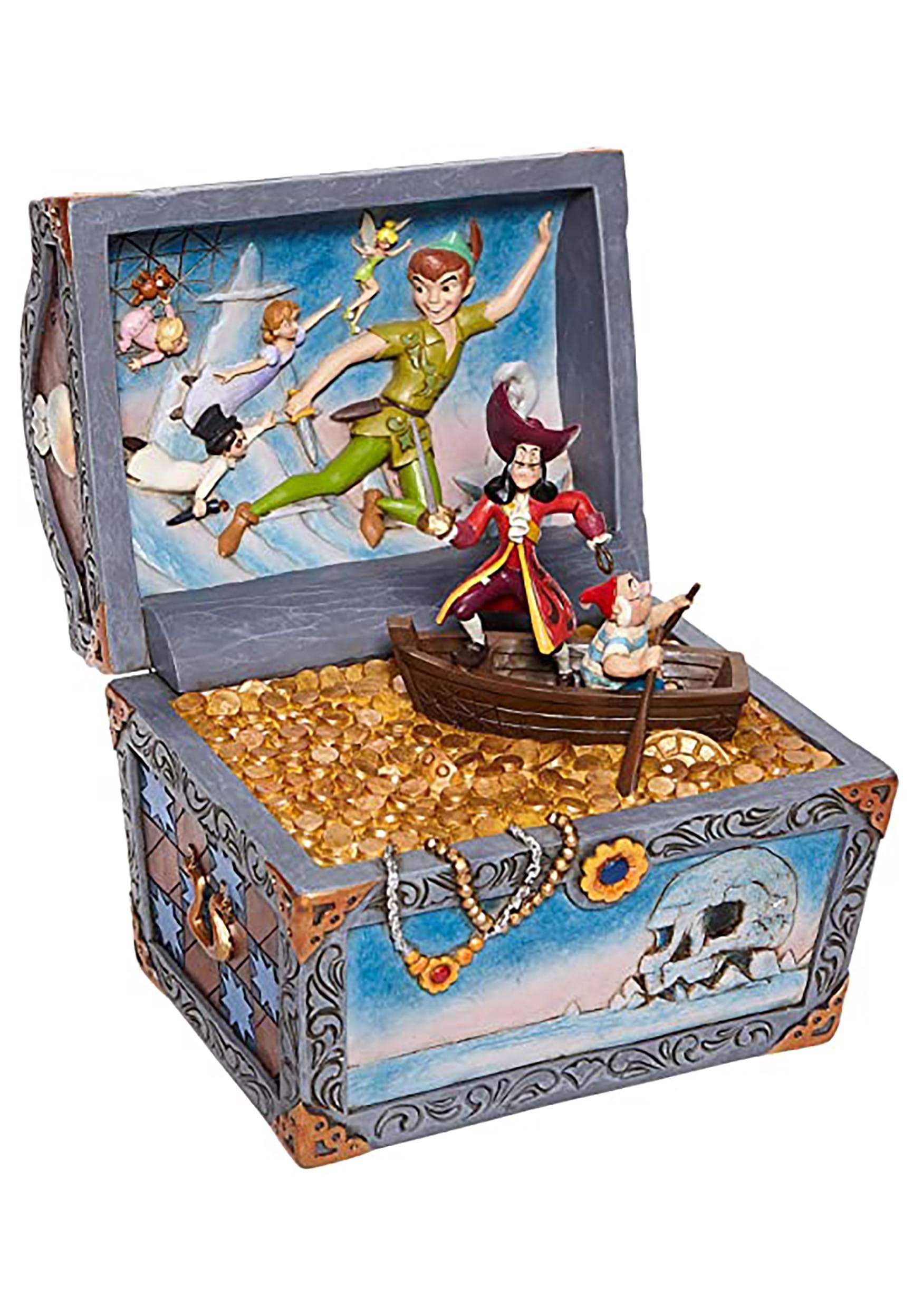 Image of Jim Shore Peter Pan Treasure Chest Jim Shore Diorama