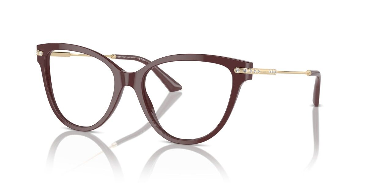 Image of Jimmy Choo JC3001B 5018 54 Burgundy Damskie Okulary Korekcyjne PL