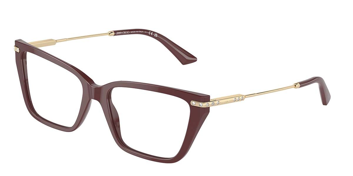 Image of Jimmy Choo JC3002B 5018 55 Czerwone Damskie Okulary Korekcyjne PL