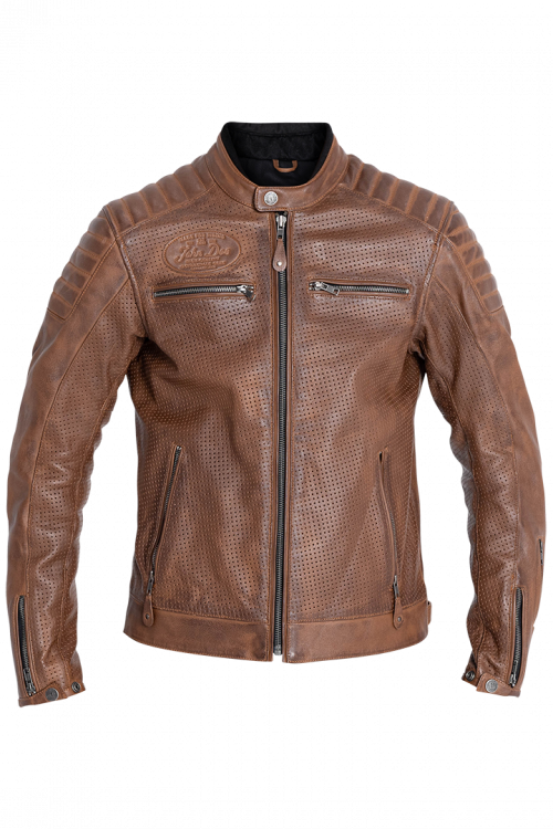 Image of John Doe Leather Storm Tobacco Blouson Taille 2XL