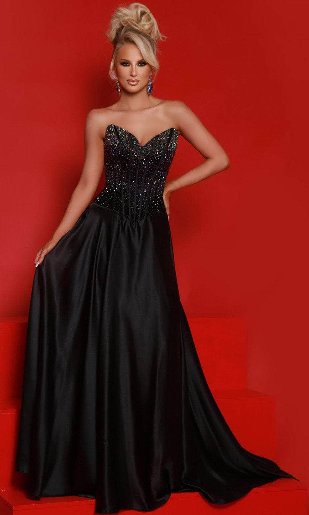 Image of Johnathan Kayne 2812 - Ombre Beaded Evening Dress