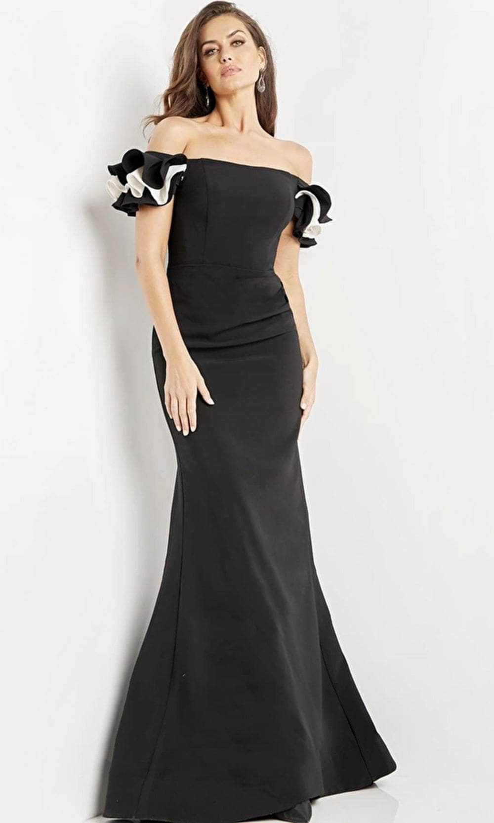 Image of Jovani 07017 - Off Shoulder Sheath Evening Dress