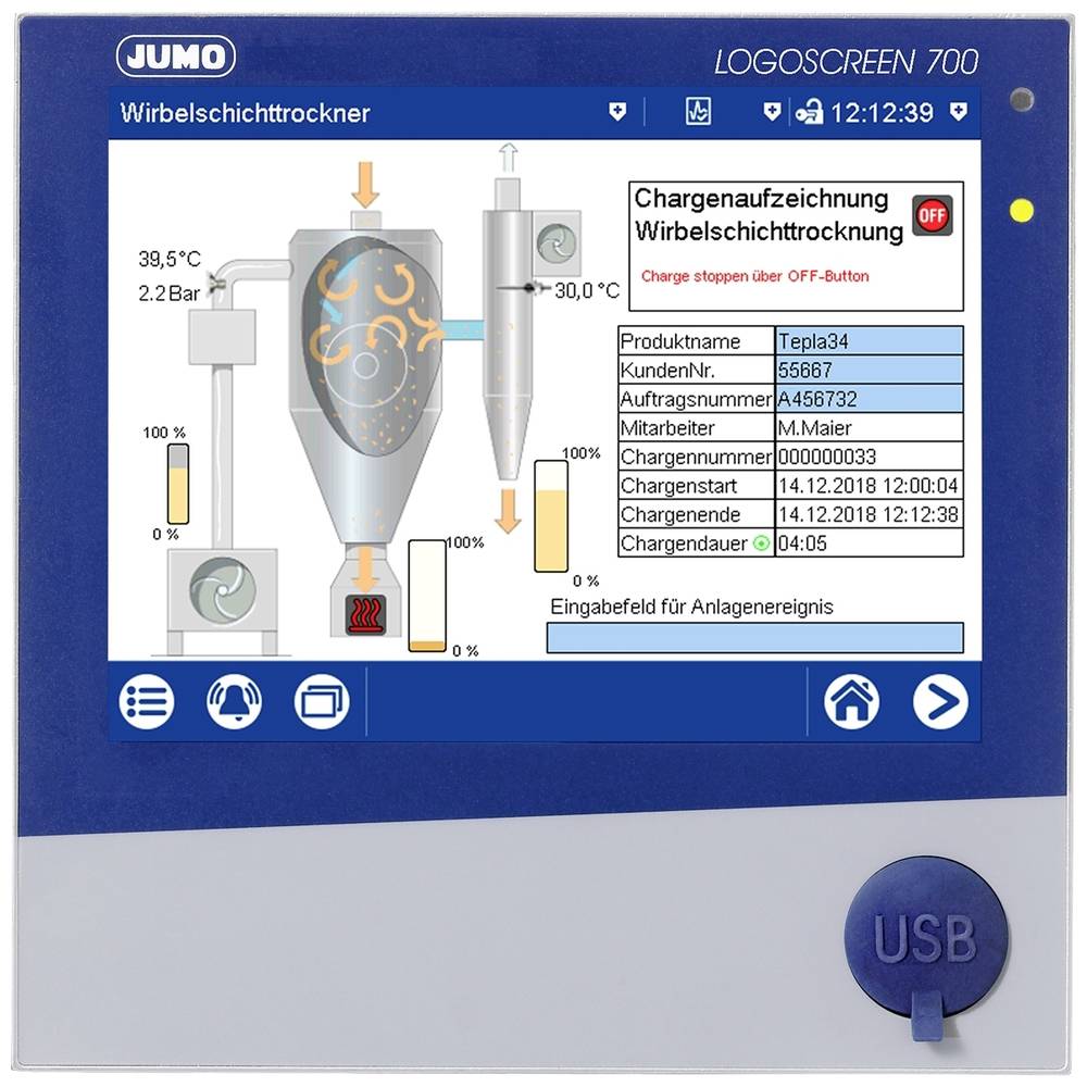 Image of Jumo 00725511 PLC touch panel