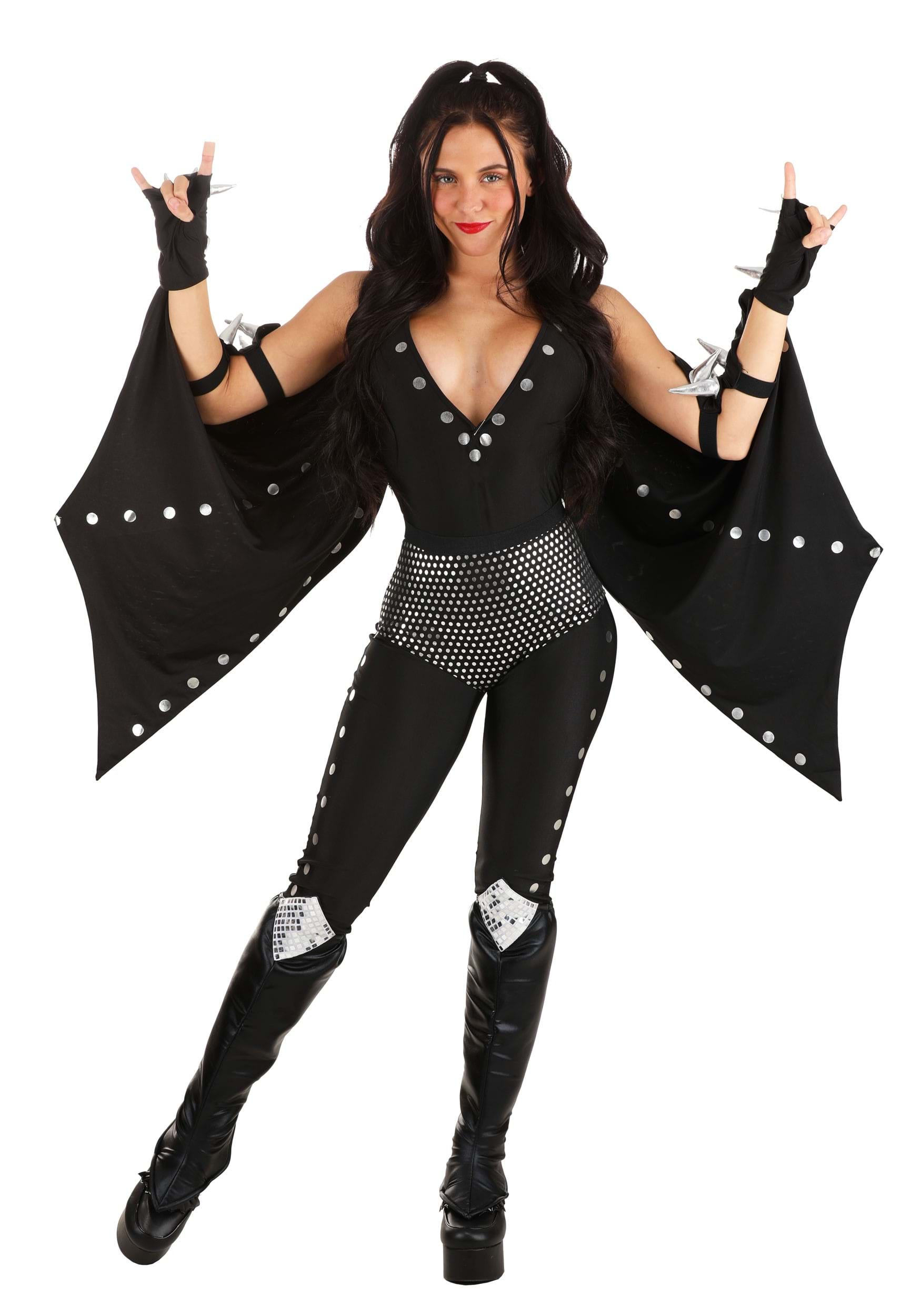 Image of KISS Demon Women's Costume | Bands & Celebrity Costumes ID FUN5507AD-L