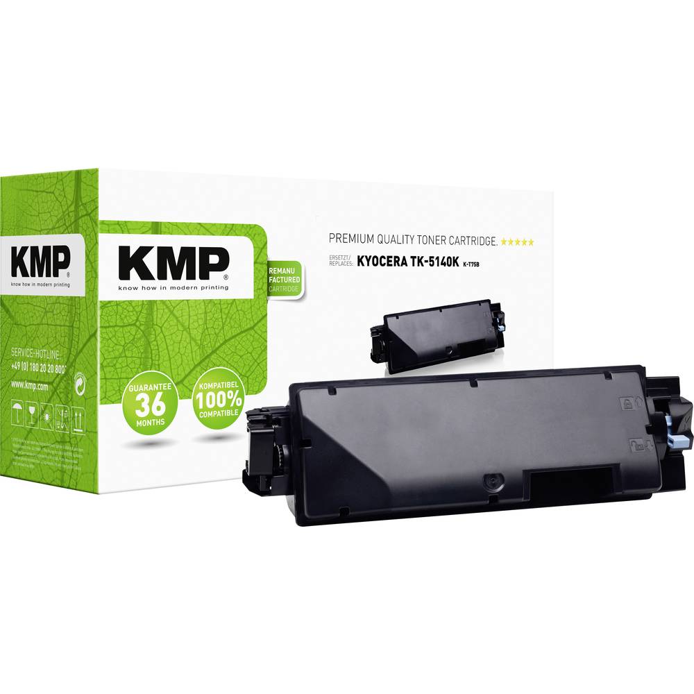 Image of KMP Toner cartridge replaced Kyocera TK-5140K Compatible Black 7000 Sides K-T75B