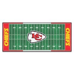 Image of Kansas City Chiefs Football Field Runner Rug