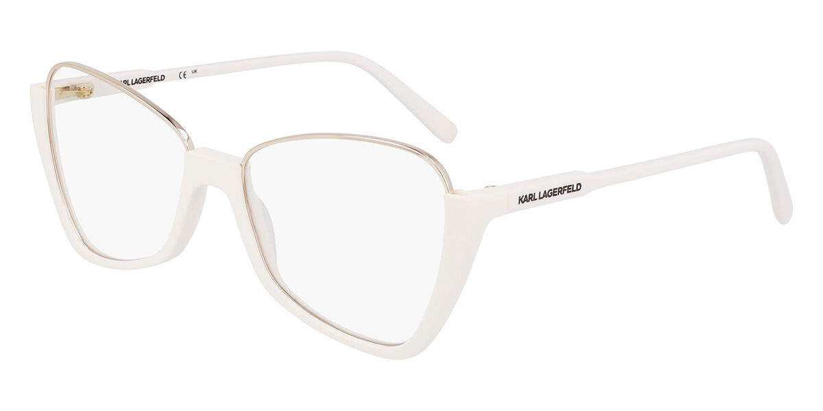 Image of Karl Lagerfeld KL 354 105 55 Białe Damskie Okulary Korekcyjne PL