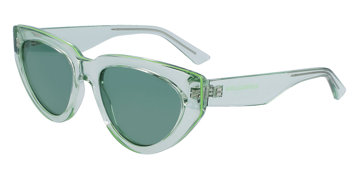 Image of Karl Lagerfeld KL 6100S 300 Óculos de Sol Verdes Feminino BRLPT