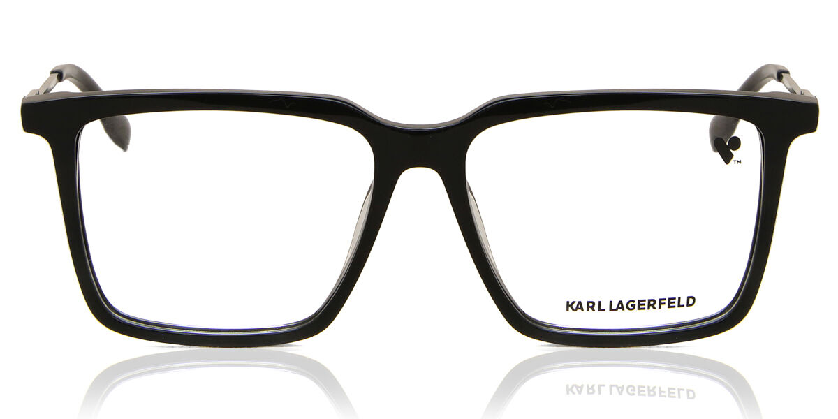 Image of Karl Lagerfeld KL 6114 001 Óculos de Grau Pretos Masculino BRLPT