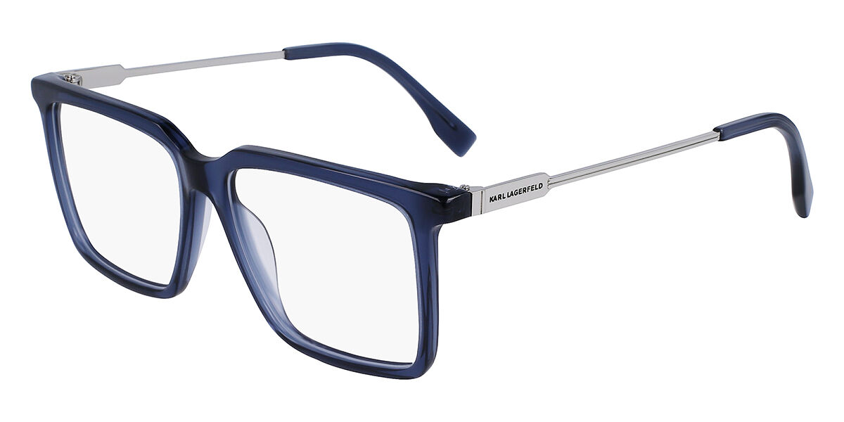 Image of Karl Lagerfeld KL 6114 400 55 Niebieskie Męskie Okulary Korekcyjne PL