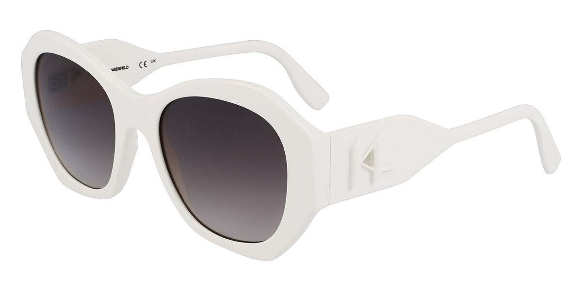 Image of Karl Lagerfeld KL 6146S 105 Óculos de Sol Brancos Feminino PRT