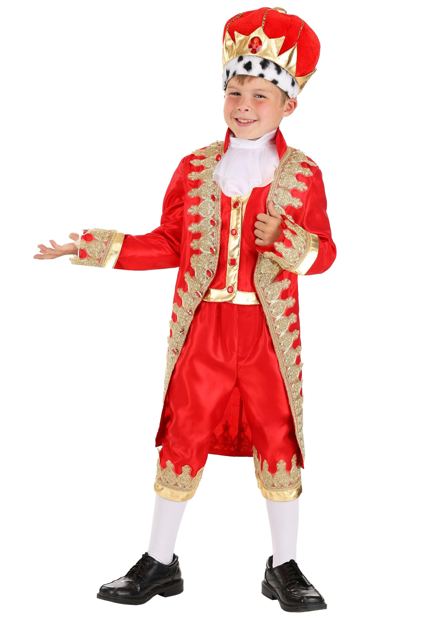 Image of Kid's King George Costume | Child Historical Costumes ID FUN6576CH-S