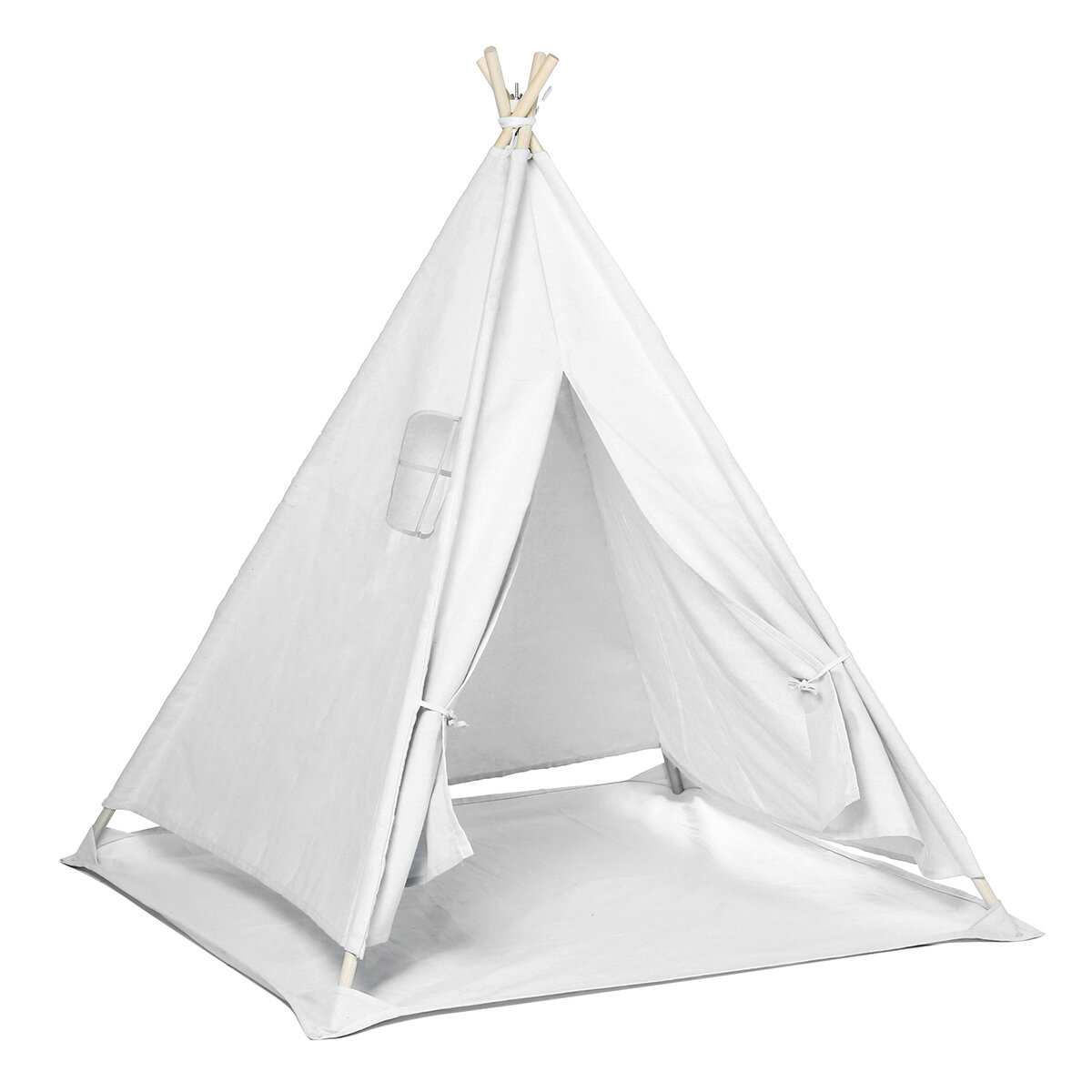 Image of Kids Tent Teepee Tent Children Portable House For Girl Cabana Boy Tents Home Outdoor Garden Play