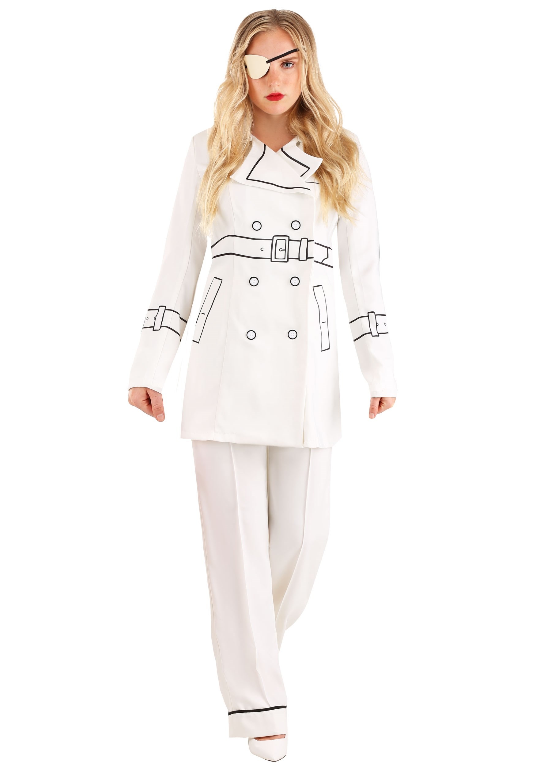 Image of Kill Bill Elle Driver Trench Coat Costume for Women ID FUN9316AD-M