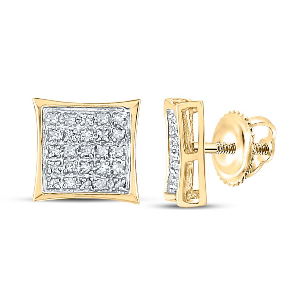 Image of Kite Micro Pave Diamond Earrings 10K Gold ID 39531055120577