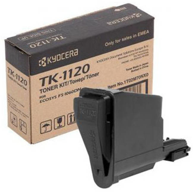 Image of Kyocera Mita TK-1120 negru (black) toner original RO ID 12499