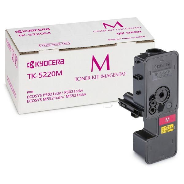 Image of Kyocera Mita TK-5220M bíborvörös (magenta) eredeti toner HU ID 16245