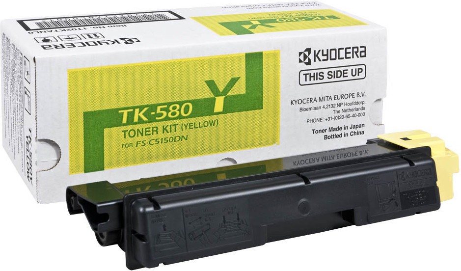 Image of Kyocera Mita TK-580Y sárga (yellow) eredeti toner HU ID 14511