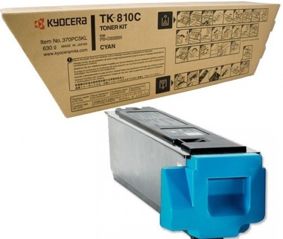 Image of Kyocera Mita TK-810C cián (cyan) eredeti toner HU ID 14462