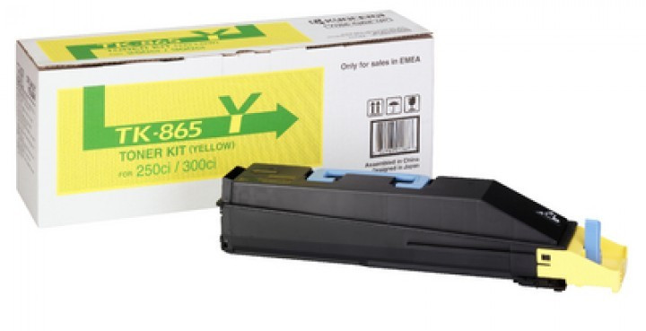 Image of Kyocera Mita TK-865Y sárga (yellow) eredeti toner HU ID 2784