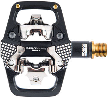 Image of LOOK X-TRACK EN-RAGE PLUS Ti Pedals - Dual Sided Clipless with Platform Titanium 9/16" Black