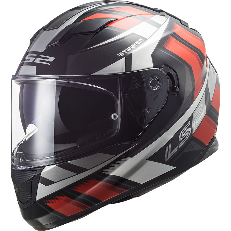 Image of LS2 FF320 Stream Evo Loop Black Red Full Face Helmet Size XL EN