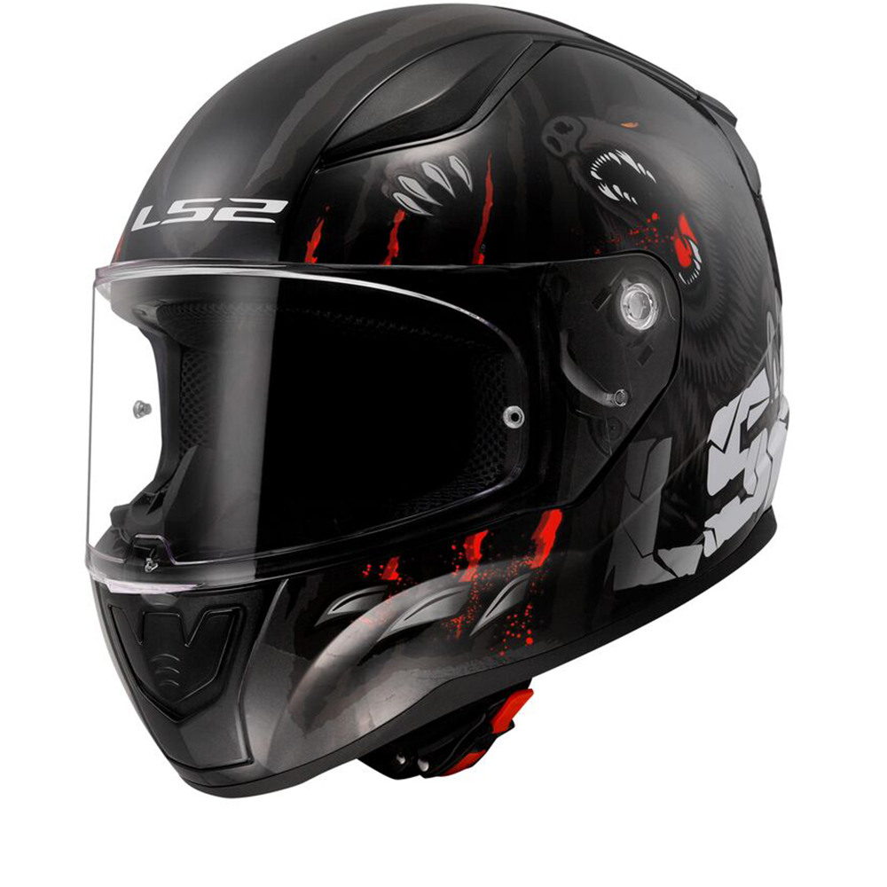 Image of LS2 FF353 Rapid II Claw Black 06 Full Face Helmet Size S ID 6942141741197