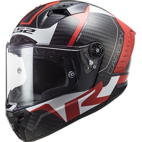 Image of LS2 FF805 Thunder C Racing 1 Gloss Red White ECE 2206 Full Face Helmet Size S EN